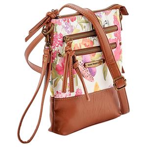 Stone Mountain Primo Floral North/South 3 Comp Crossbody Bone/Tan alternate view