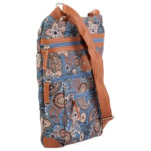 Stone Mountain Lockport Paisley Garden Crossbody - Black/Grey alternate view