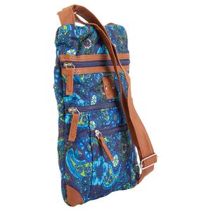 Stone Mountain Quilted Lockport Paisley Garden Crossbody - Navy alternate view