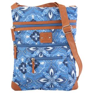 Stone Mountain Quilted Lockport Baroque Crossbody - Denim