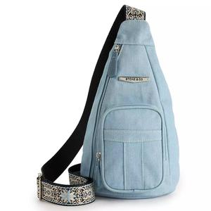 Stone Mountain Festival Denim Sling Crossbody Handbag