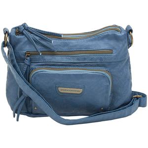 Stone Mountain Irene Smokey Embossed Damask Hobo