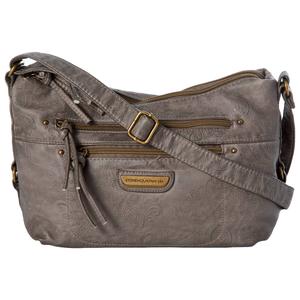 Stone Mountain Sofia Smokey Damask Embossed Hobo