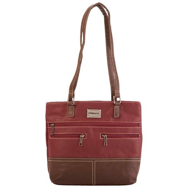 Stone Mountain Nancy Color Block Vinyl Donna Tote
