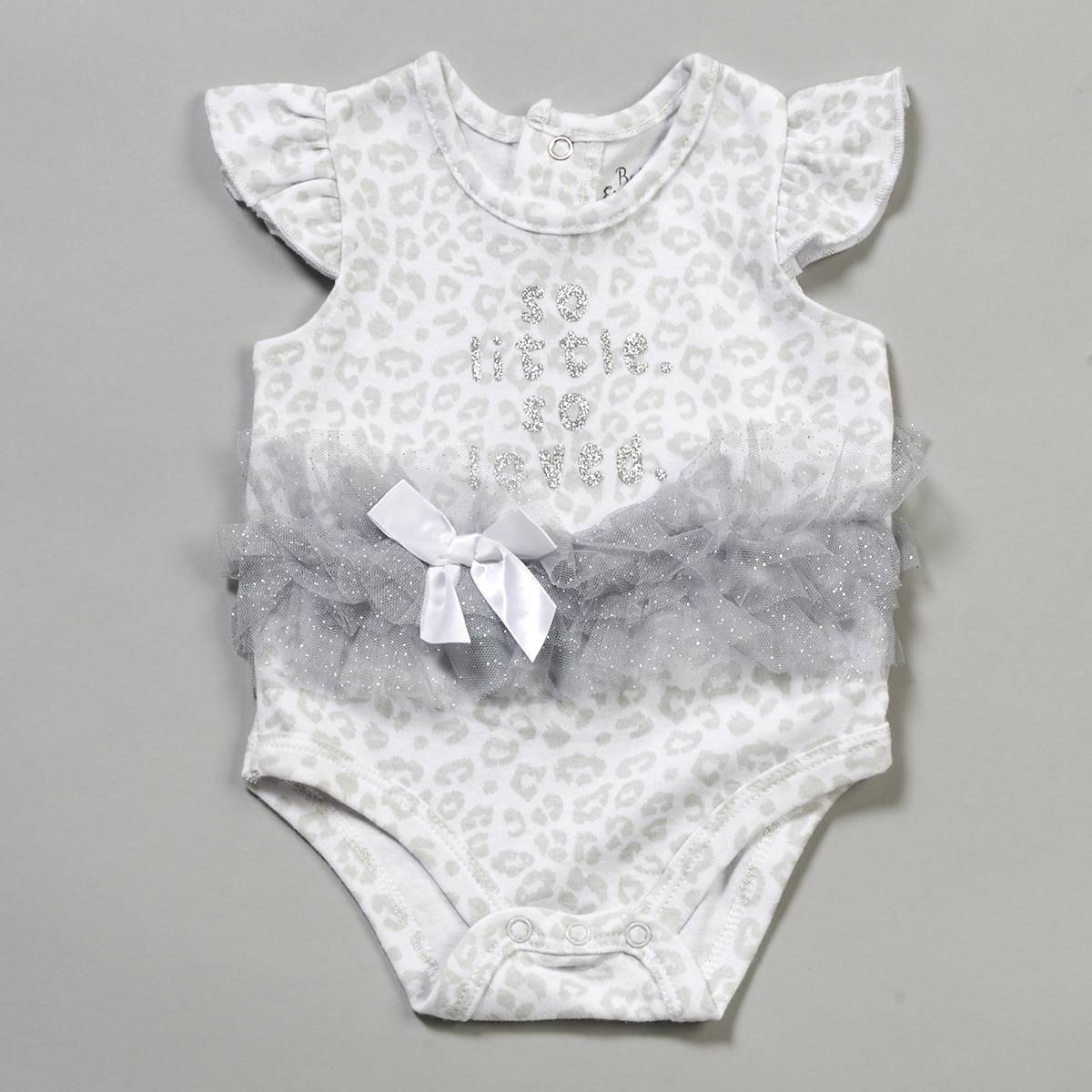 Baby Girl (NB-9M) Baby Essentials Glitter Cheetah Bodysuit