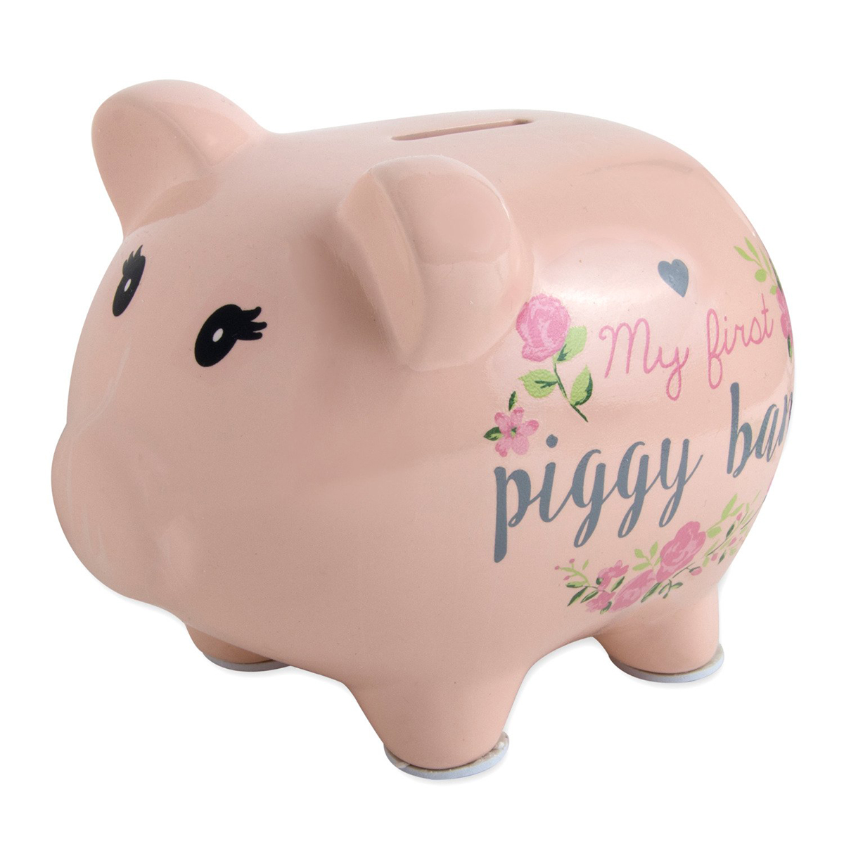 Baby Essentials Flowers My First Piggy Bank