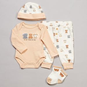 Baby Unisex (3-9M) Baby Essentials 4pc Best Friend Animals Set