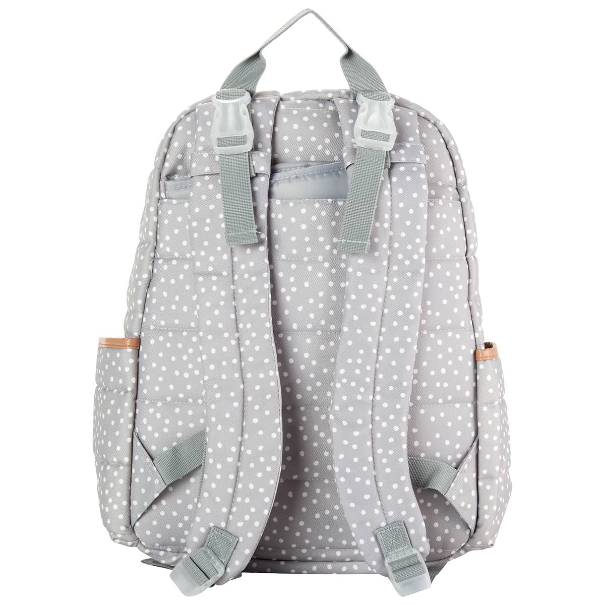 Jessica Simpson 2pc. Grey Polka Dot Backpack Diaper Bag