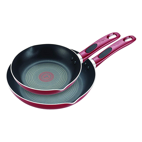 T-Fal(R) Wearever 8in. And 10 In.Excite Frypan Set - Rio Red