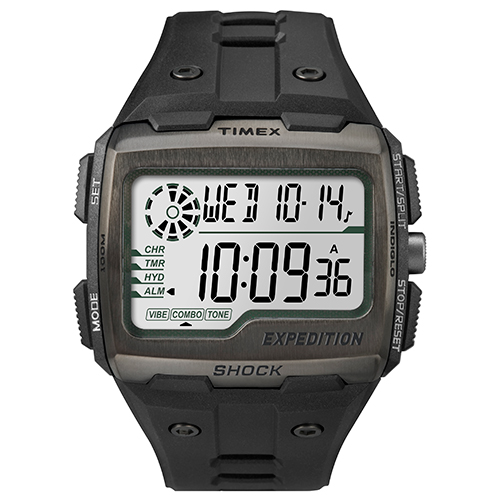 Mens Timex(R) Black Grid Shock Watch - TW4B025009J