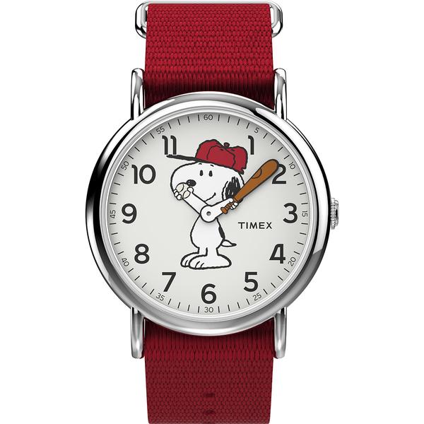 Womens Timex(R) Peanuts(tm) Snoopy Fabric Strap Watch - TW2R41400JT