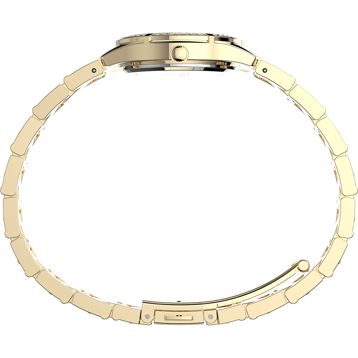 Womens Timex(R) Solar Two-Tone Crystal Bracelet Watch-TW2V39400JI