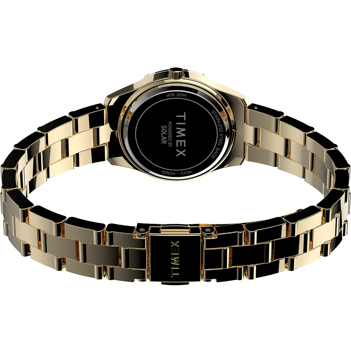 Womens Timex(R) Solar Two-Tone Crystal Bracelet Watch-TW2V39400JI