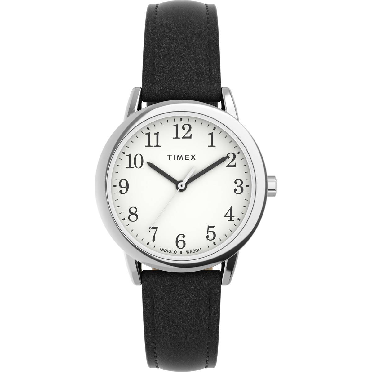 Womens Timex(R) White Dial & Silver-Tone Case Watch - TW2V69100JT