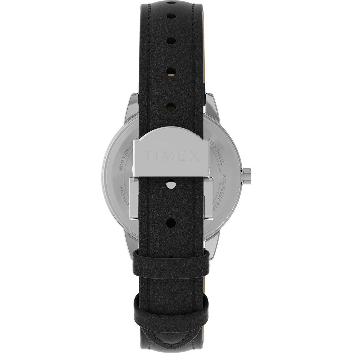 Womens Timex(R) White Dial & Silver-Tone Case Watch - TW2V69100JT