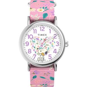 Womens Timex(R) Peanuts(tm) Floral Watch - TW2V77800JT