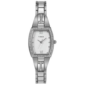 Womens Timex(R) Silver-Tone Crystal Accent Watch - TW2W95600JT