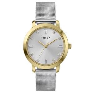 Womens Timex(R) Silver-Tone Mesh Bracelet Watch - TW2Y48800JT