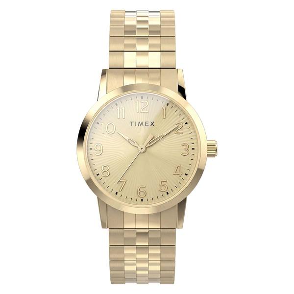 Womens Timex(R) Gold-Tone Radial Dial Watch - TW2Y92700JT