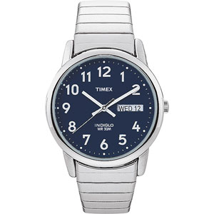 Mens Timex(R) Easy Reader Silver Watch - T20031
