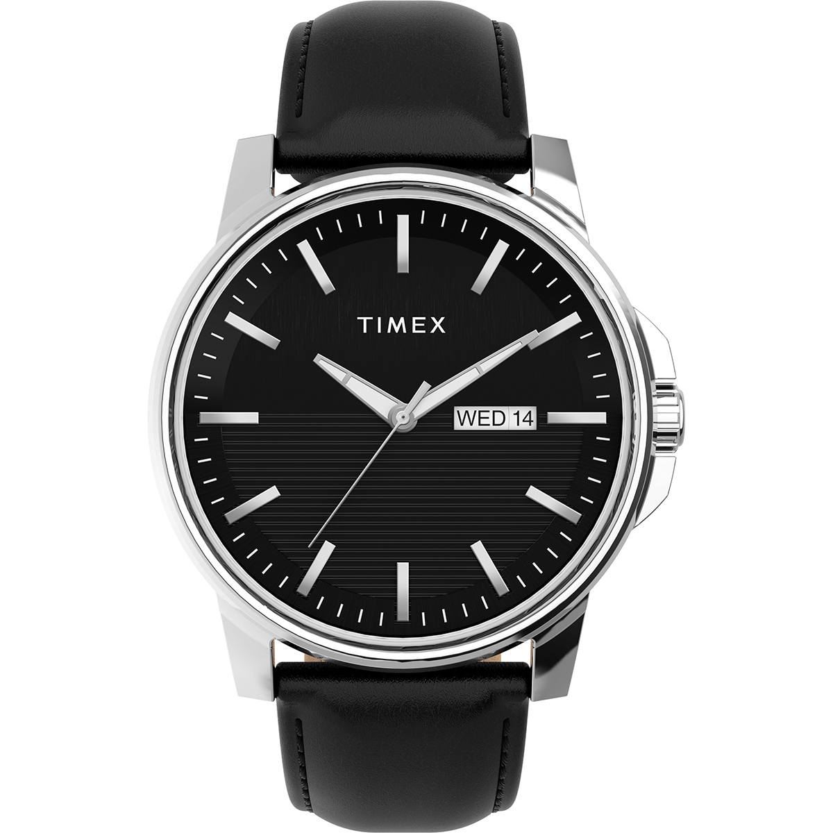 Mens Timex(R) Silver-Tone Black Dial Watch - TW2V79300JI