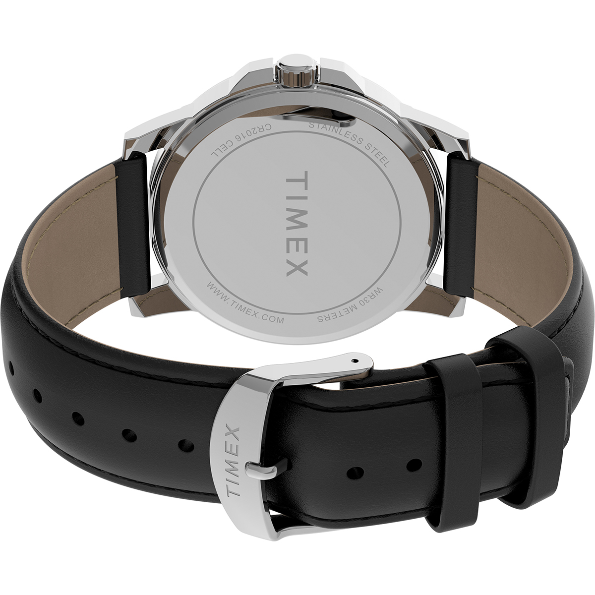 Mens Timex(R) Silver-Tone Black Dial Watch - TW2V79300JI