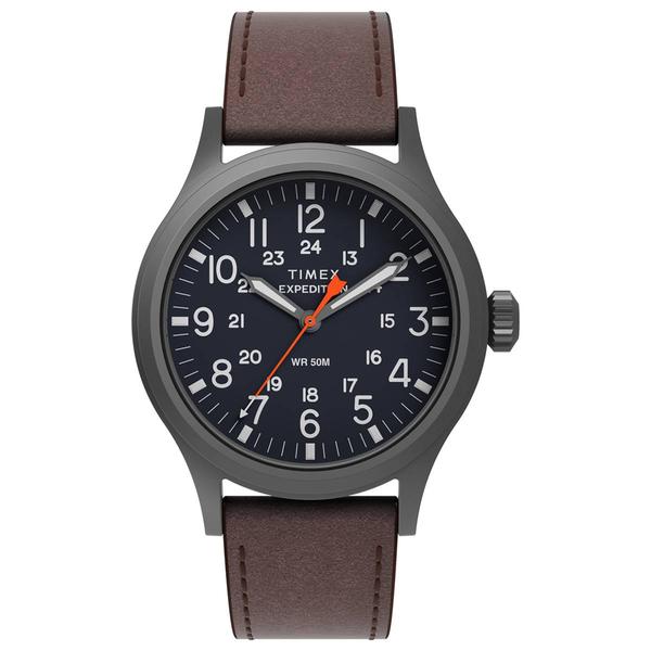 Mens Timex(R) Expedition Scout Leather Strap Watch  - TW2Y63100JT