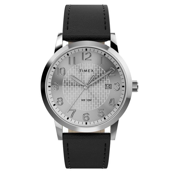 Mens Timex(R) Main Street Silver-Tone Dial Watch - TW2Y67300JT