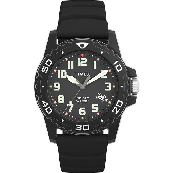 Mens Timex(R) Main Street Black Dial Watch - TW5M61200JT