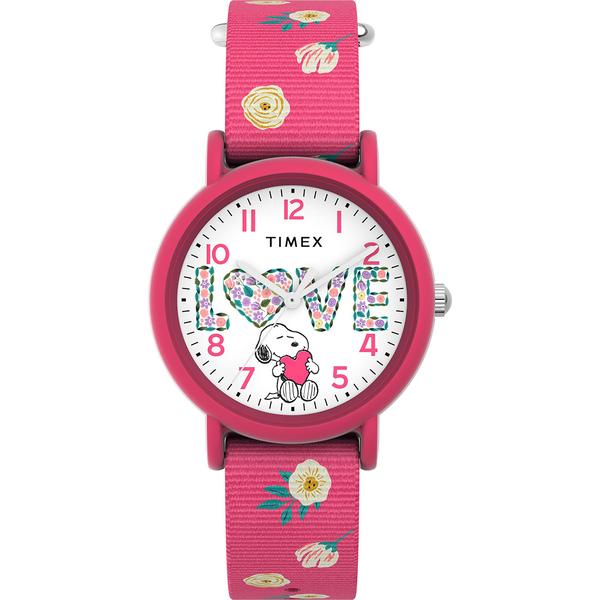 Womens Timex(R) Peanuts(R) Color Rush Floral Watch - TW2W83200JT