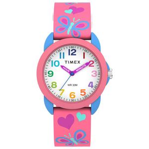 Kids Timex(R) Pretty Silicone Strap Analog Watch - TW2Y59700JT