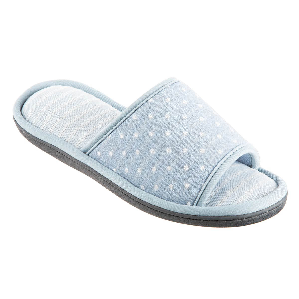 Womens Isotoner(R) Jersey Dot Ada Slide Slippers