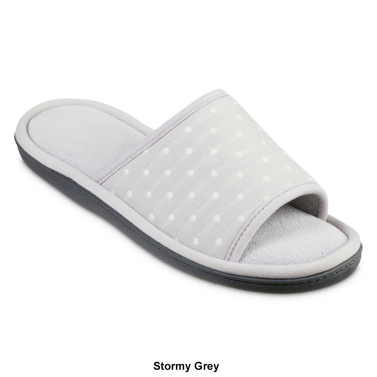 Womens Isotoner(R) Jersey Dot Ada Slide Slippers