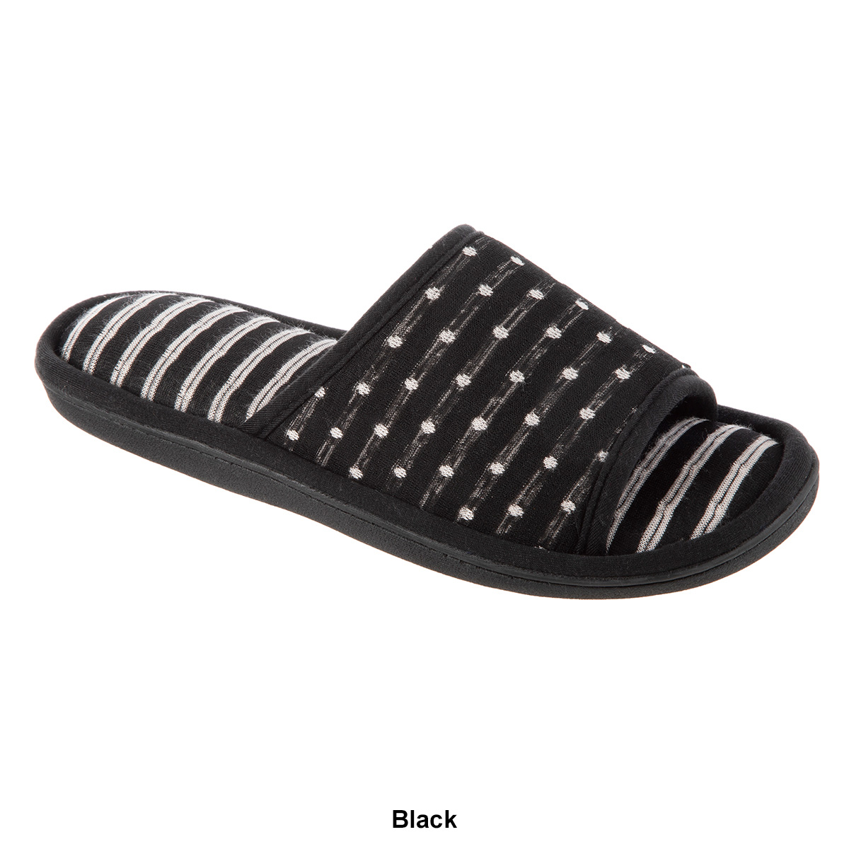 Womens Isotoner(R) Jersey Dot Ada Slide Slippers