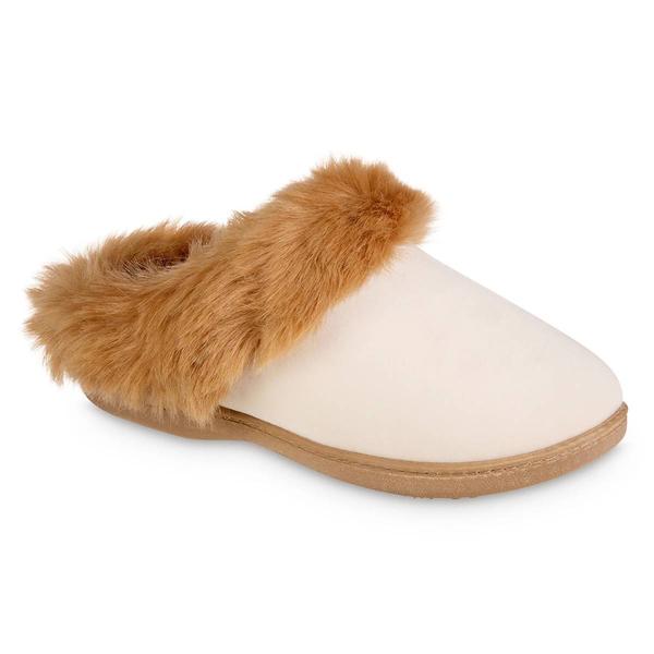 Womens Isotoner Velour Valerie ECO Comfort Clog Slippers