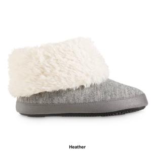 Womens Isotoner Heather Knit Marisol Boot Slippers alternate view