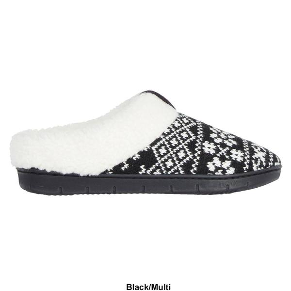 Womens Isotoner Heritage Fair Isle Knit Hoodback Slippers alternate view