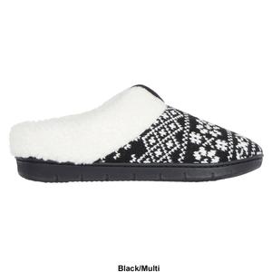Womens Isotoner Heritage Fair Isle Knit Hoodback Slippers alternate view