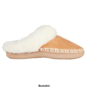 Womens Isotoner Clara Embroidered Hoodback Sllippers alternate view