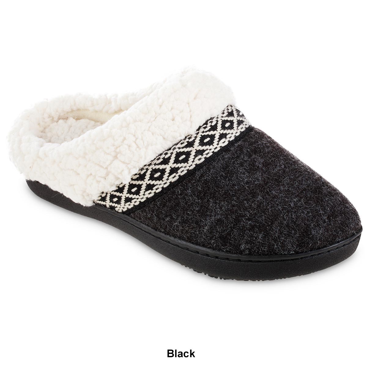 Womens Isotoner Heather Knit Ada Hoodback Slippers