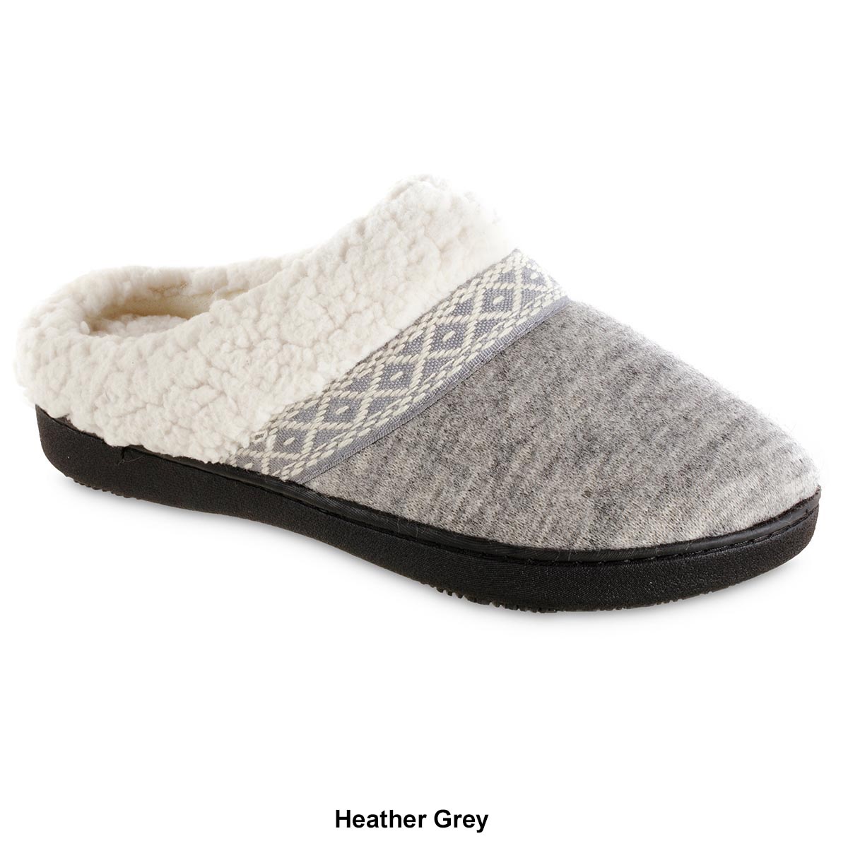 Womens Isotoner Heather Knit Ada Hoodback Slippers