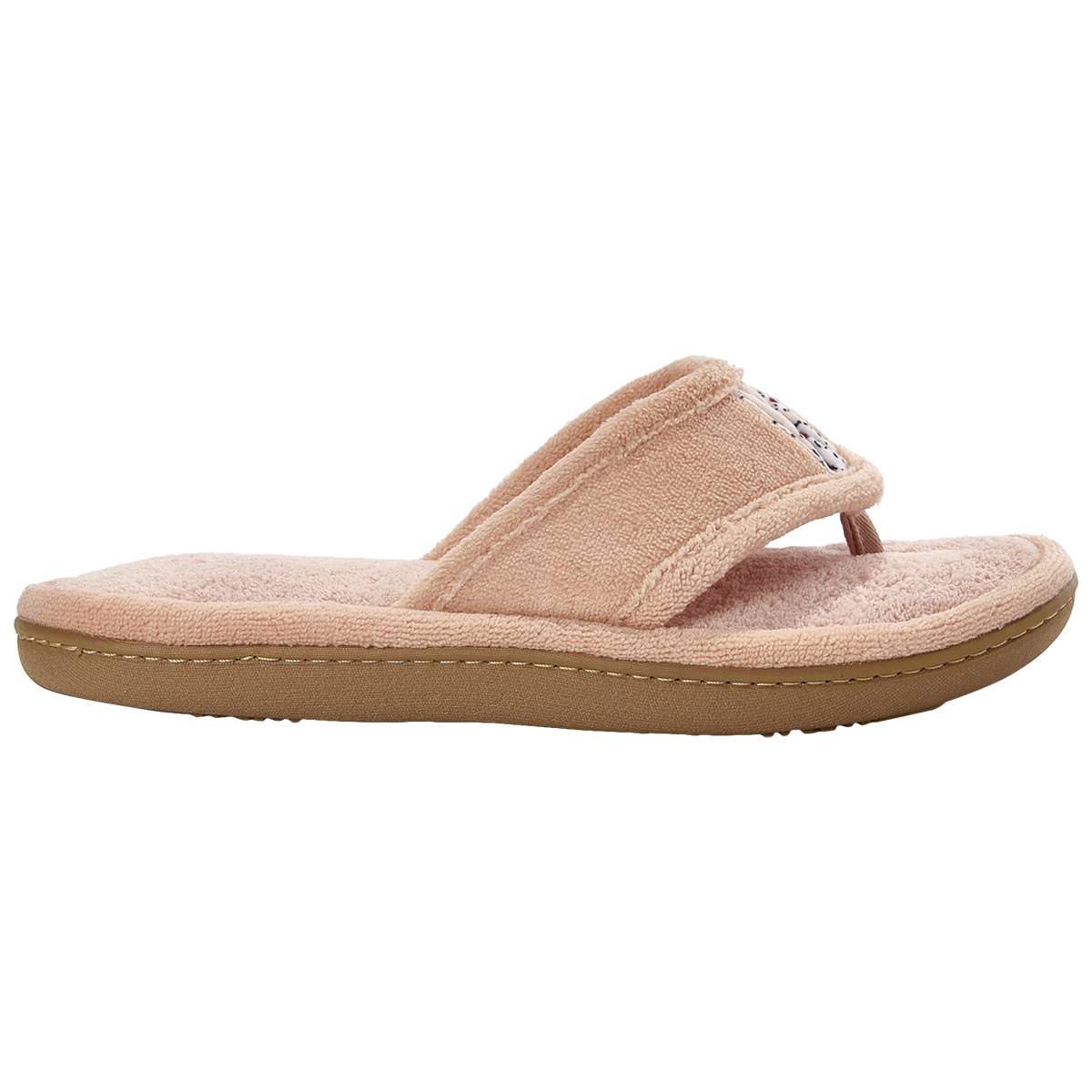 Womens Isotoner Nicola Sand Flip Flop Slippers