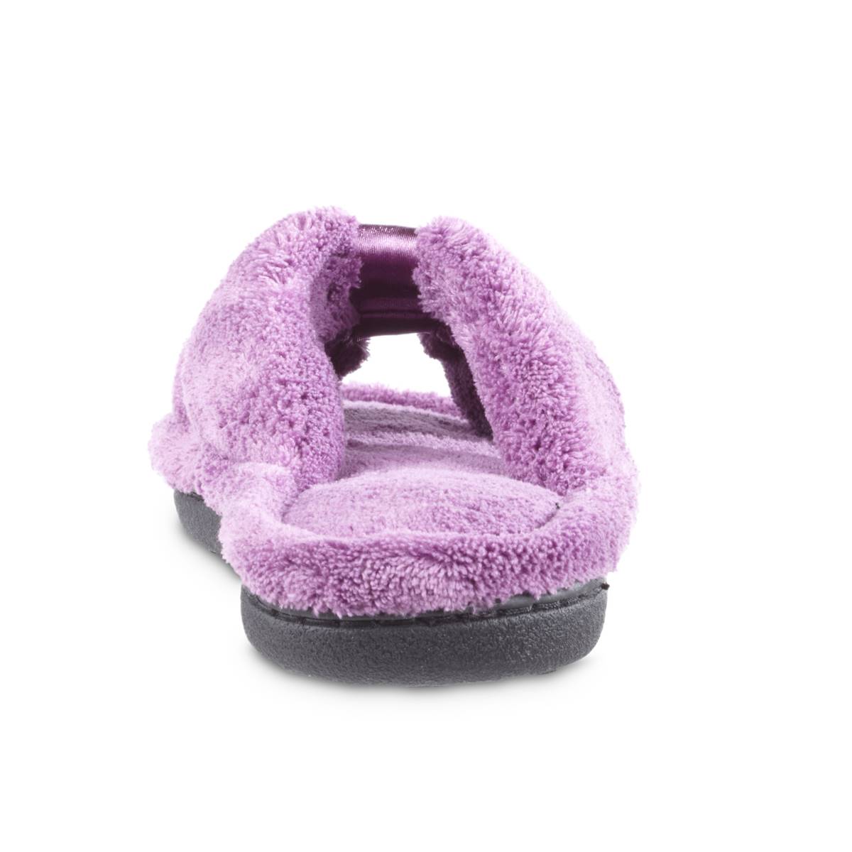 Womens Isotoner(R) Microterry X-Slide Slippers W/Satin