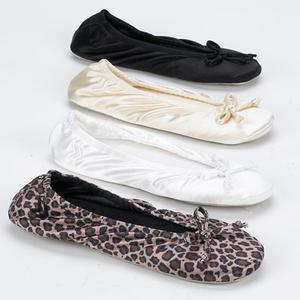 Womens Isotoner Satin Ballerina Slippers alternate view
