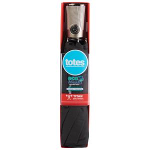 Totes 3-Section Auto Open/Close Titan Compact Umbrella