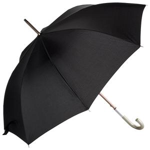 Isotoner Auto Open J-Handle Stick Umbrella - Metro
