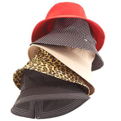 Womens Totes Bucket Tie Big Brim Rain Hat alternate view
