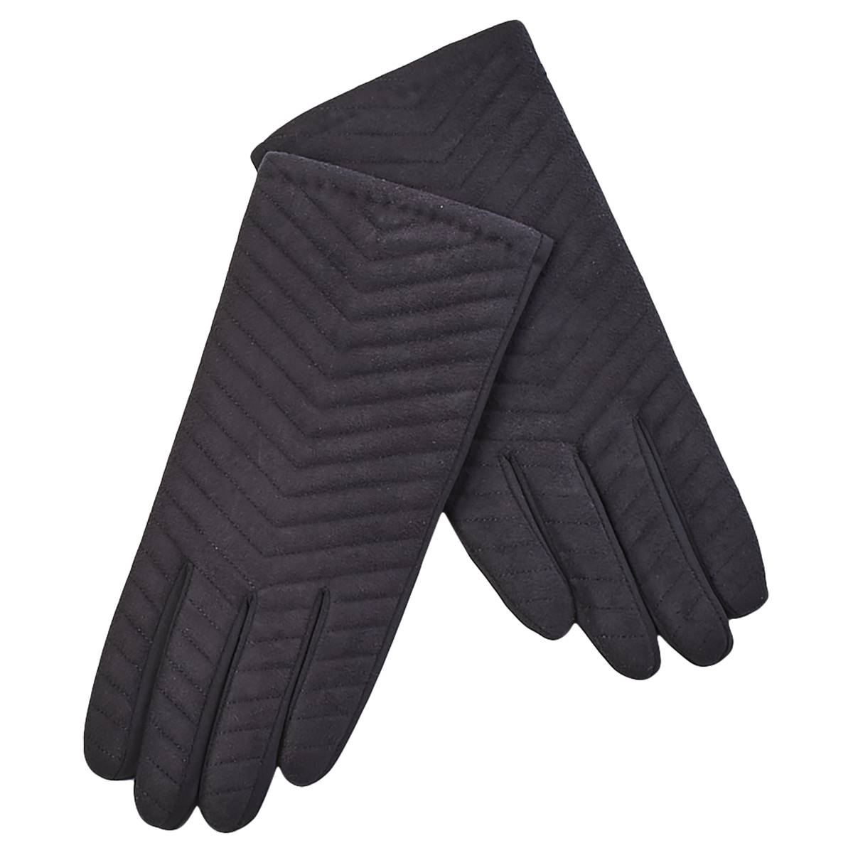 Womens Isotoner Chevron Water Repellent Touchscreen Gloves
