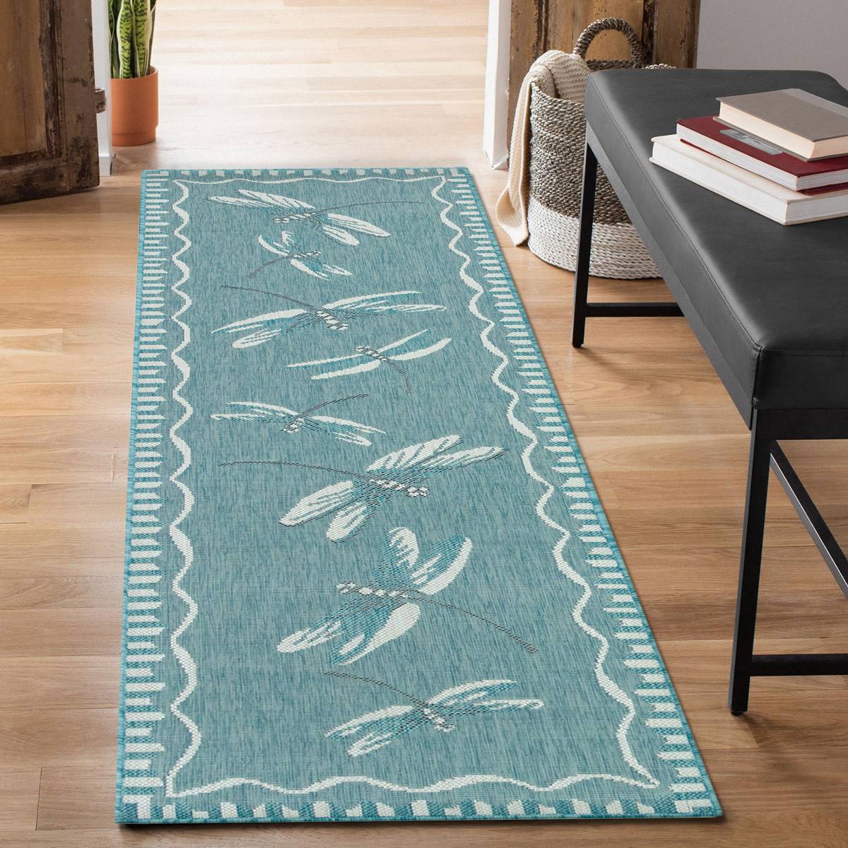 Liora Manne Carmel Dragonfly Rectangular Runner