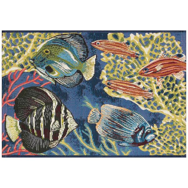 Liora Manne Esencia Fish Rectangular Accent Rug